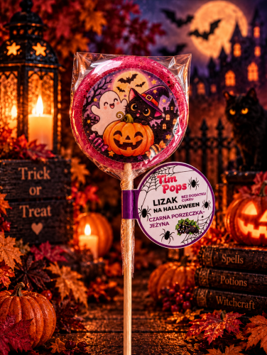 Halloweenowy lizak w magicznej scenerii.png